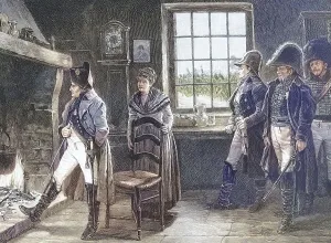 Napoleon in front of his final decision in the military campaign 1814