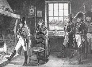 Napoleon in front of his final decision in the silver hake (1814)