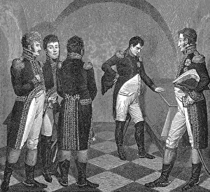 Napoleon I at the tomb of Frederick II