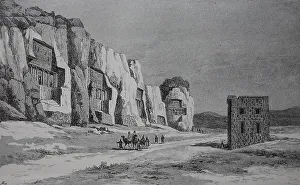 Naqsh-e Rostam with the Ka be-ye Zartusht