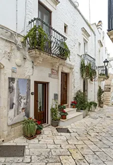 Narrow alley in Locorotondo, Apulia - Puglia