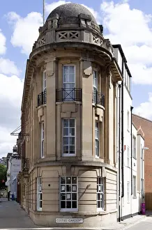 Narrow building on corner of Coytes Gardens in town centre of Ipswich