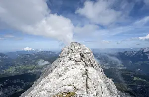 Narrow rocky ridge of the Watzmann