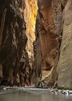 The Narrows, Virgin River, steep walls