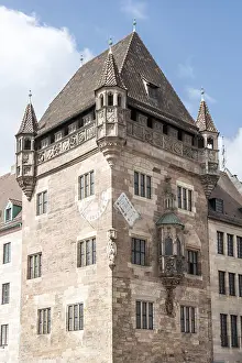 The Nassauer Haus, a medieval residence tower in Nuremberg (Germany) (Franconia)