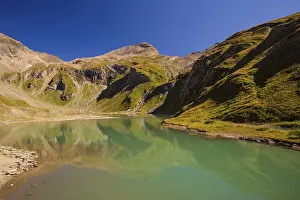 Nassfeldreservoir close to the Kaiser Franz-Josef Hoehe on the Grossglockner High Alpine Road