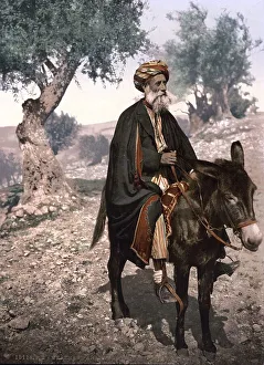 Native of Bethlehem on his donkey