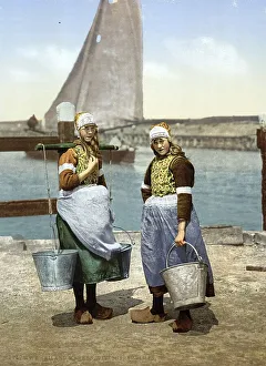 Native girls, Marken Island, Holland