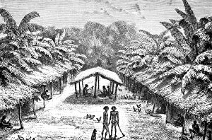 Native village on the Gabon River