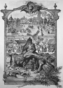 Nativity scene, after a drawing by Peter Schnorr