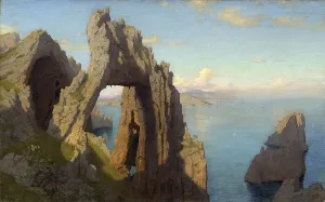 Natural rock arch on Capri, 1880