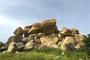 Natural rock formations in Hampi, Karnataka, India
