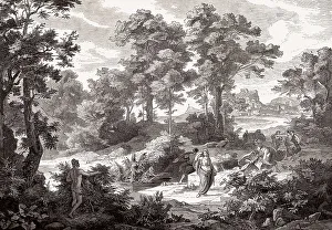 Nausicaa and Odysseus, Homer's Odyssey