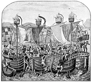 The naval battle of Sluis, Battle of Sluys