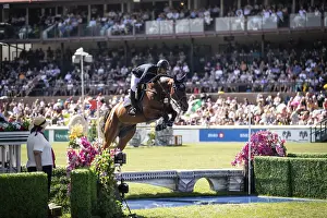 Category Historic EN Prints: Nayel Nassar of Egypt and riding Capital Night Star compete in the first round of the 1