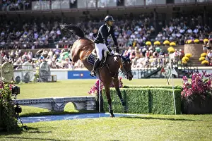 Category Historic EN Prints: Nayel Nassar of Egypt and riding Capital Night Star compete in the first round of the 1