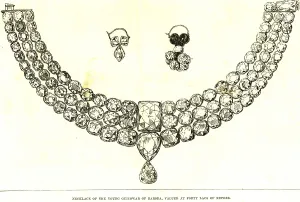 Necklace of the young Guicowar of Baroda, valued at forty Lacs of rupees, India, Asia