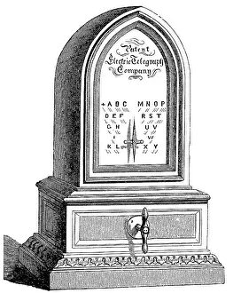 Needle telegraph with a single needle