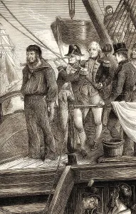 Nelson and the signal disregarding the order of his superior