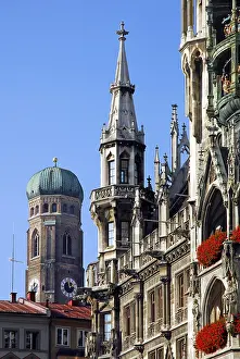 Neo-Gothic facade, New Town Hall on Marienplatz
