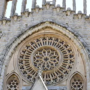 Neo-Gothic style facade, Sant Bartomeu Church