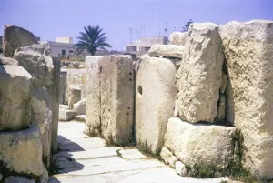 Neolithic temples of Tarxien, prehistoric archaeological site, Malta, Europe 1971, Europe