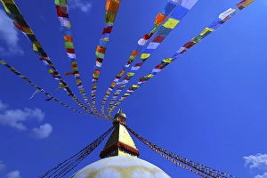 Nepal, Himalaya, Kathmandu, Bodnath Stupa
