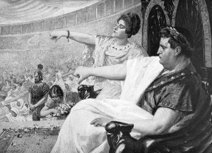 Nero in the Circus, illustration from the yearbook Modern Art in Master Woodcuts