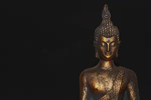 Netherlands. October 2022.buddha statue in calm rest pose