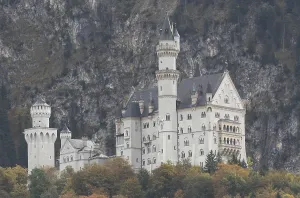 Neuschwanstein Castle near Fussen in autumn