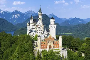 Neuschwanstein Castle in summer