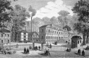 New buildings of the imperial porcelain manufactory in Sevres