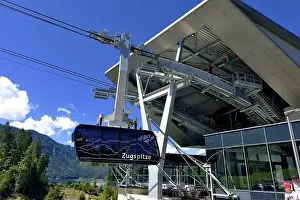 New cable car to the Zugspitze from the Eibsee lake