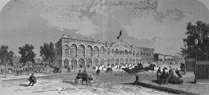 The new central station in Turin in 1869