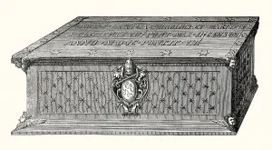 The new coffin of Saint Cecilia