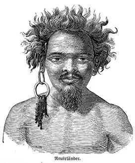 New Ireland, portrait, native, earring