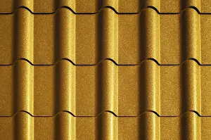 Category Historic EN Prints: New modern metal roof corrugated sheet texture