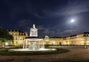 New Palace with evening lighting