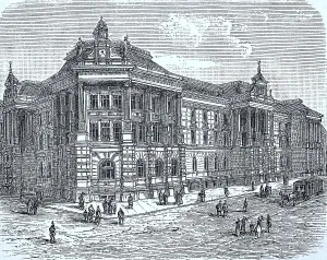 The new Palace of Justice in Dresden in 1880