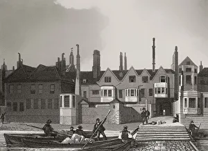 New Palace Yard, Westminster, London, UK, 1808