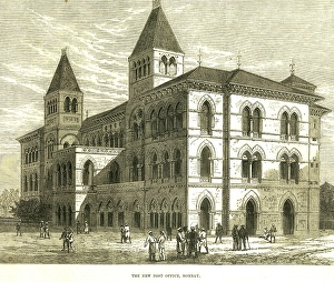 The new post office, 13th October1877, Bombay now Mumbai, Maharashtra, India, Asia
