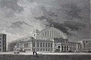 The new railway station Anhalt at Berlin