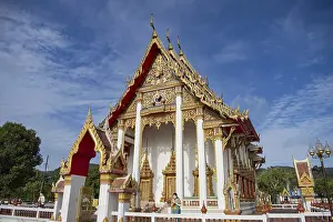 Framed Print : The new Temple of Wat Chalong in Chalong on Phuket isalnd in Thailand
