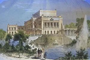 The new theatre in Leipzig in 1869