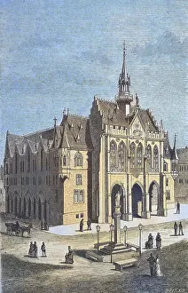 The new town hall in Erfurt, Germany