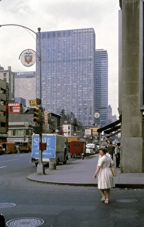 New York in 1966, Manhattan, Avenue of the America at 44th Street, Rockefeller Centre