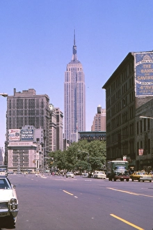 New York in 1966, Manhattan, Empire State Building seen from Madison Square