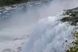 Niagara Falls is the collective name for three waterfalls that straddle the international border between Canada