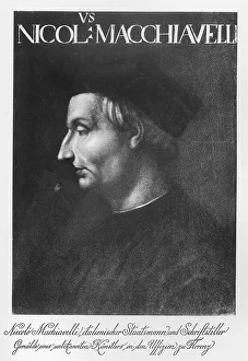 Niccolo Machiavelli, Italian statesman and writer