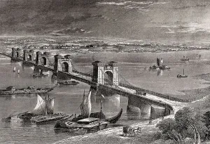 The Nicholas Chain Bridge over the Dnieper